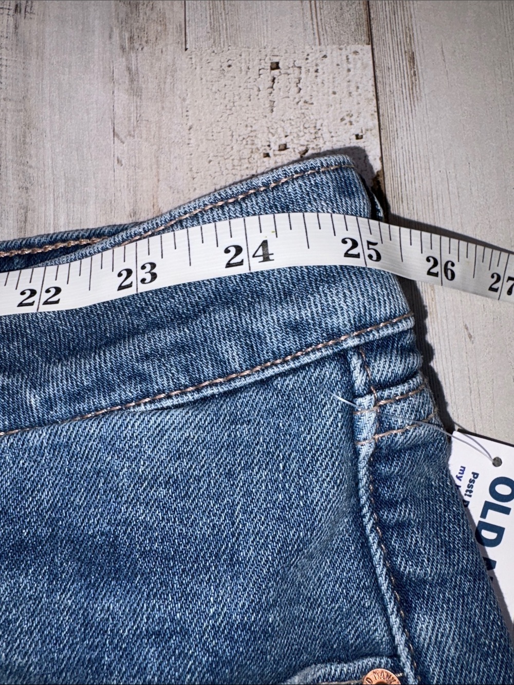 Old Navy O.G. High-rise Blue Denim Roll-Cuff Women's Shorts Plus Size 28 NWT! - Picture 4 of 16
